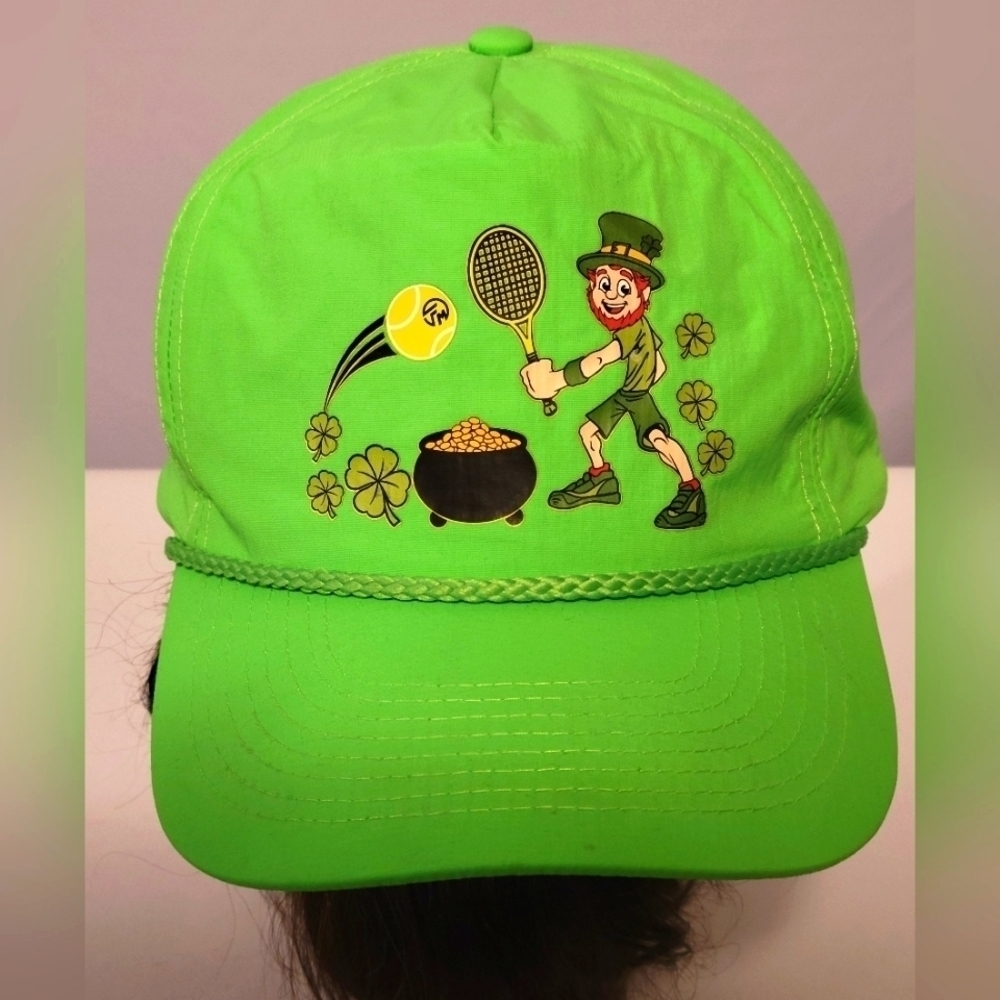 Vintage Cobra "Tennis Leprechaun" with Pot of Gold St Patty's/Irish Snapback Hat